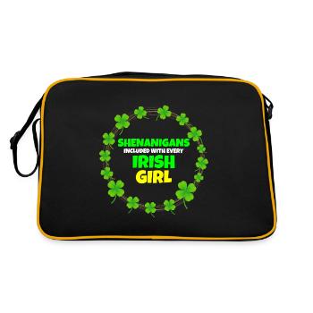 Manigances incluses : Fille irlandaise de la Saint-Patrick - Sac Retro - noir/or - Dos
