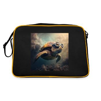 Tortue volante - Sac Retro - noir/or - Dos