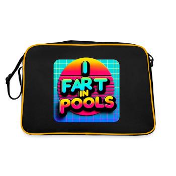 I Fart In Pools 5 - Retro Bag - black/gold - Back