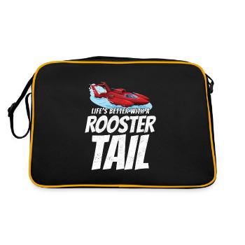 Rooster Tail Rumble : Plaisir des courses d’hydroplanes - Sac Retro - noir/or - Dos
