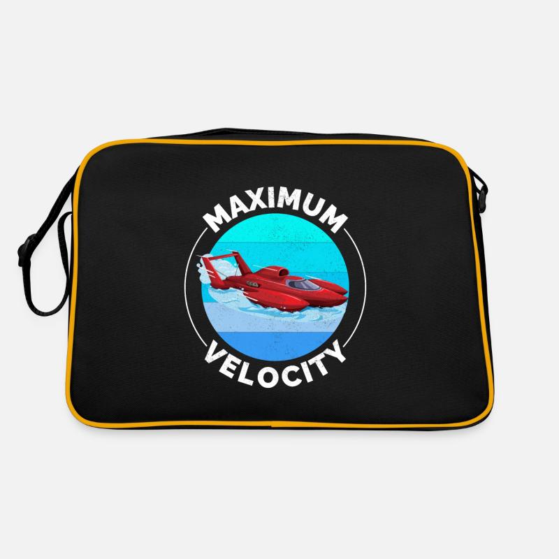 Wasserflugzeug Rennen Schnellboot Motorboot Retro Tasche