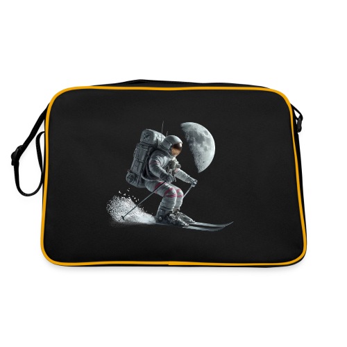Astronaut Skifahrer - Retro Tasche