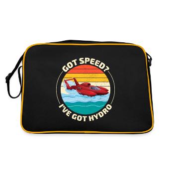 Hydro-Speed Racing : Humour palpitant en hydroplane - Sac Retro - noir/or - Dos