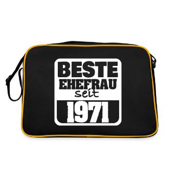 Engaged 1971 - Retro Bag - black/gold - Back