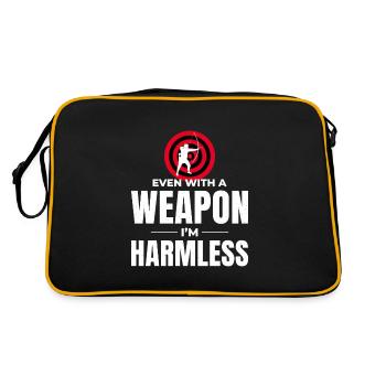 Archery Targets Archer Bullseye Shooting Sport - Retro Bag - black/gold - Back
