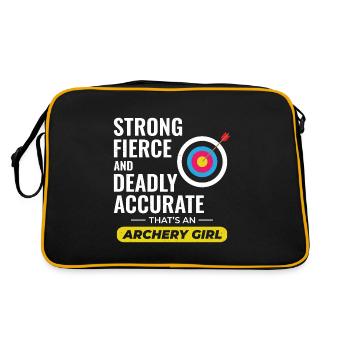 Archery Targets Archer Bullseye Shooting Sport - Retro Bag - black/gold - Back