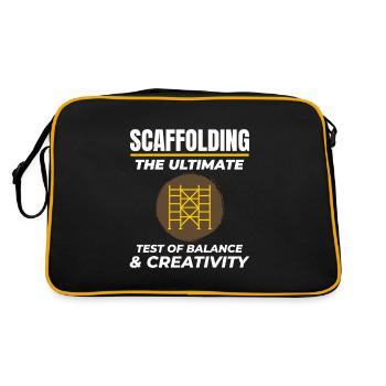 Scaffolder Scaffold Builder Scaffolding Platform - Retro Bag - black/gold - Back