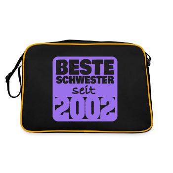 2002 - Retro Tasche - Schwarz/Gold - Hinten