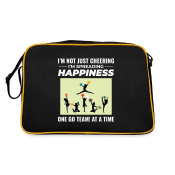 Pom-pom girl Cheerleading Girl Cheering Cheer Squad - Sac Retro - noir/or - Dos