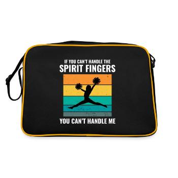 Pom-pom girl Cheerleading Girl Cheering Cheer Squad - Sac Retro - noir/or - Dos
