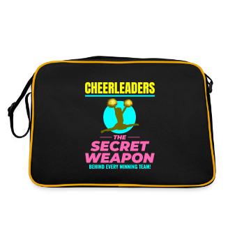 Pom-pom girl Cheerleading Girl Cheering Cheer Squad - Sac Retro - noir/or - Dos