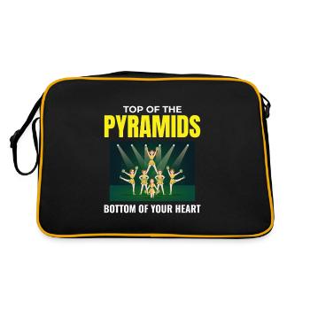 Cheerleader Cheerleading Girl Cheering Cheer Squad - Sac Retro - noir/or - Dos