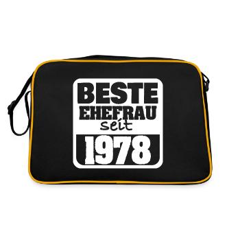 Engaged 1978 - Retro Bag - black/gold - Back
