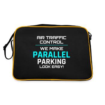 Air Traffic Controller ATC Aviation Humor Airplane - Retro Bag - black/gold - Back