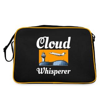 Air Traffic Controller ATC Aviation Humor Airplane - Retro Bag - black/gold - Back