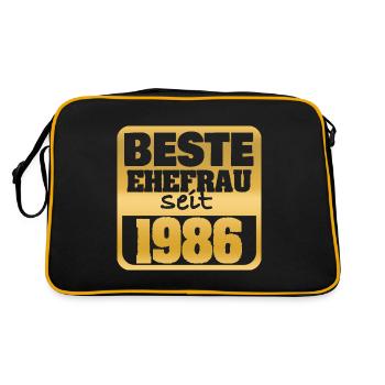 Married 1986 - Retro Bag - black/gold - Back