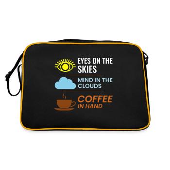 Air Traffic Controller ATC Coffee Aviation Humor - Retro Bag - black/gold - Back
