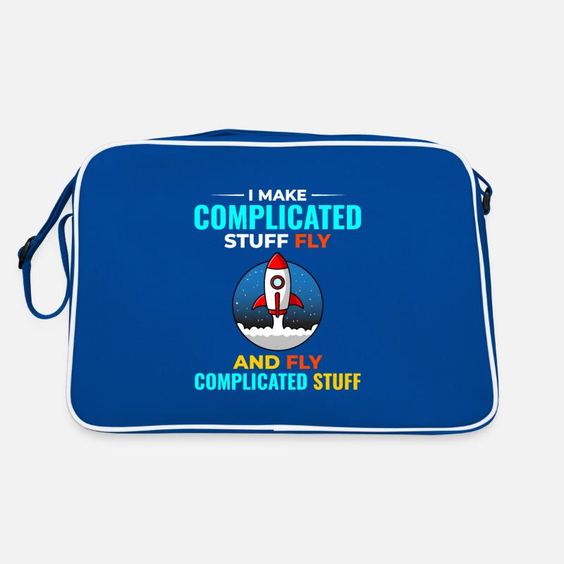 Aerospace Engineer Astronautical Rocket Scientist Retro Bag