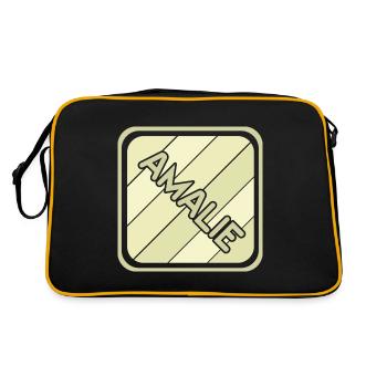Amalie - Retro Bag - black/gold - Back