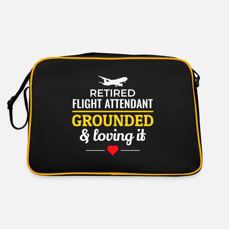 Flugbegleiter im Ruhestand Flugbegleiter Flugbegleiter Retro Tasche