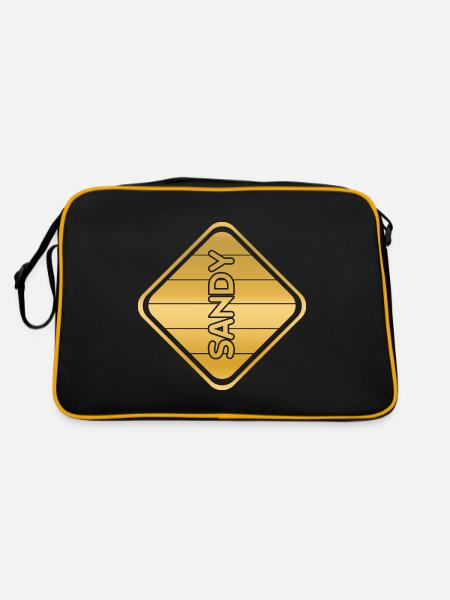 Sablonneux - Sac Retro - noir/or - Dos