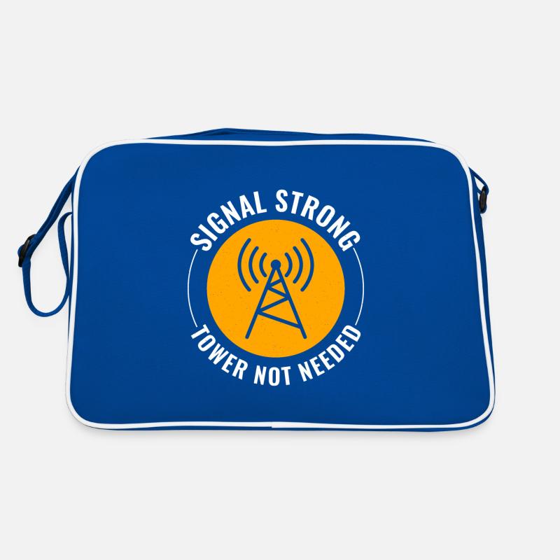 Frequenz der Funkwellen des Amateurfunkers Retro Tasche