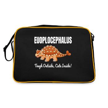Euoplocephalus dinosaure dinosaure fossile de paléontologue - Sac Retro - noir/or - Dos