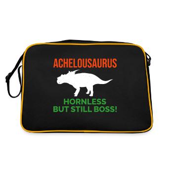 Achelousaurus dinosaure dinosaure dinosaure fossile de paléontologue - Sac Retro - noir/or - Dos