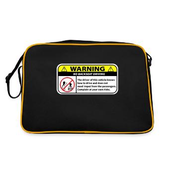 information for passengers - Sac Retro - noir/or - Dos
