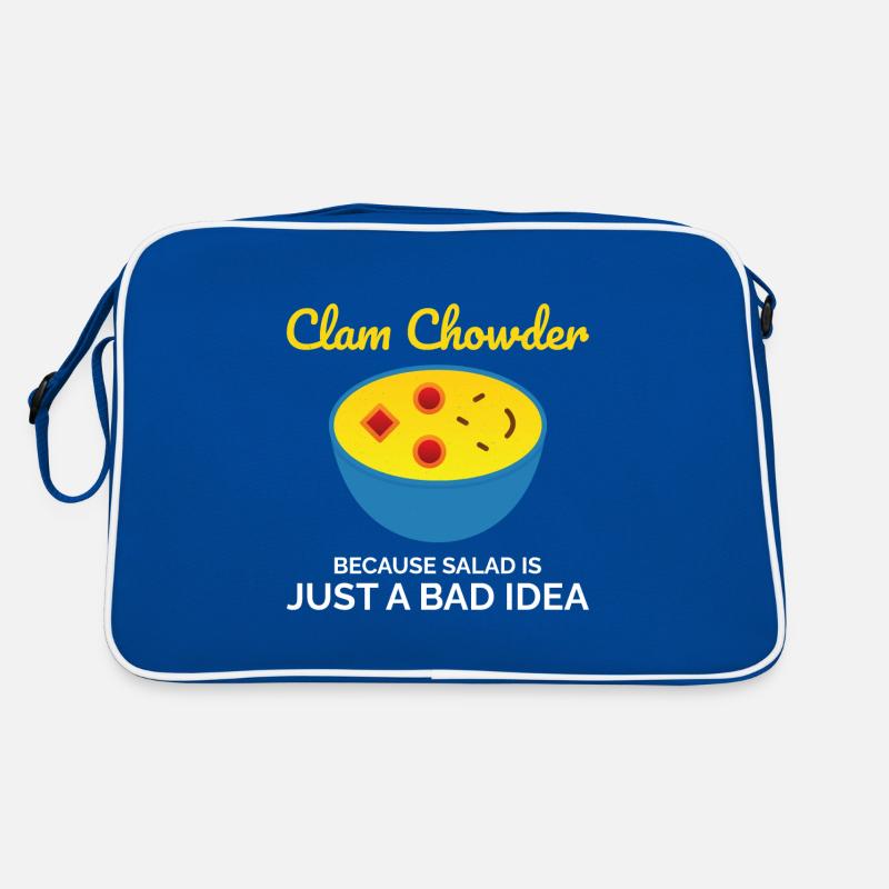 Clam Chowder Shellfish Hilarious Seafood Soup Retro Bag