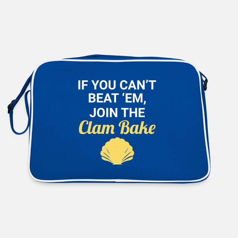 Clam Shell Seashells Collector Beachcomber Retro Bag