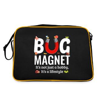Collectionneur d’insectes Entomologie Entomologiste Amateur d’insectes - Sac Retro - noir/or - Dos
