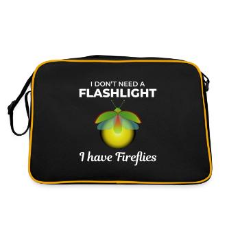 Lucioles Firefly Lightning Bug Insect Collector - Sac Retro - noir/or - Dos