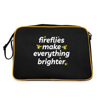 Lucioles Firefly Lightning Bug Insect Collector - Sac Retro - noir/or - Dos