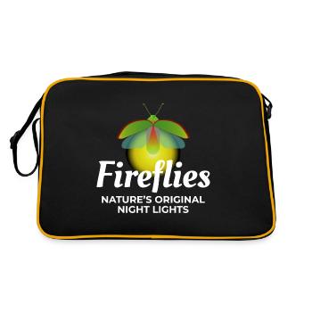 Lucioles Firefly Lightning Bug Insect Collector - Sac Retro - noir/or - Dos