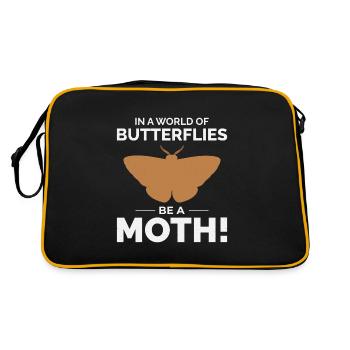 Papillon de nuit Animal Insect Collectionneur Entomologie - Sac Retro - noir/or - Dos