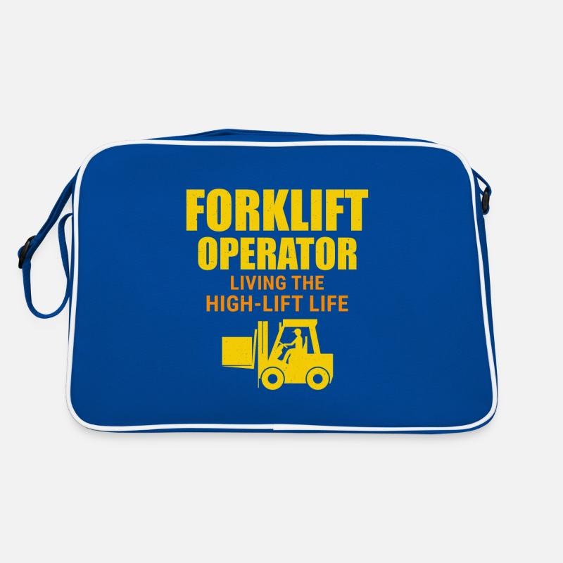Forklift Operator Heavy Equipment Driver Funny Retro Bag