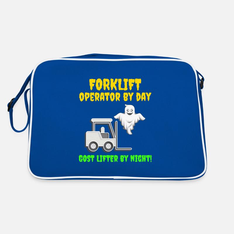 Halloween Ghost Forklift Operator Équipement lourd Sac Retro