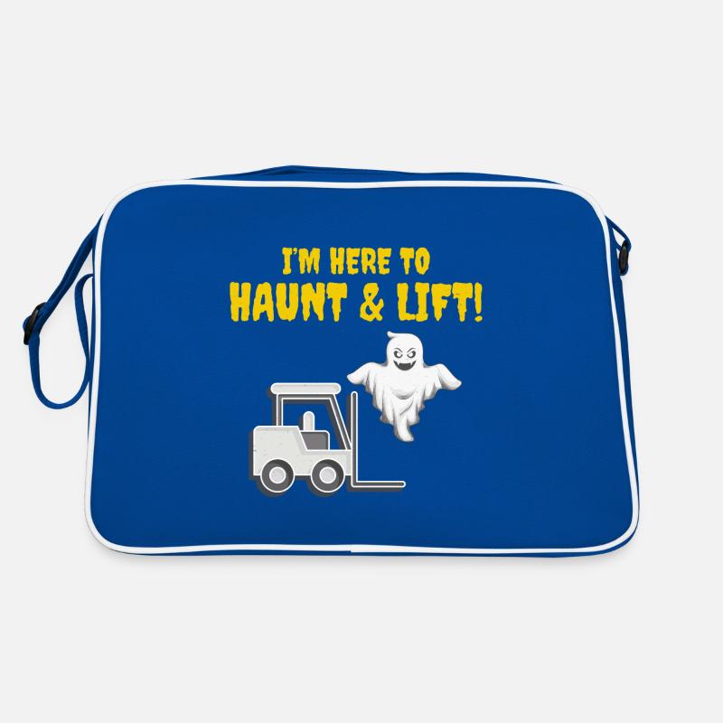 Halloween Ghost Forklift Operator Équipement lourd Sac Retro