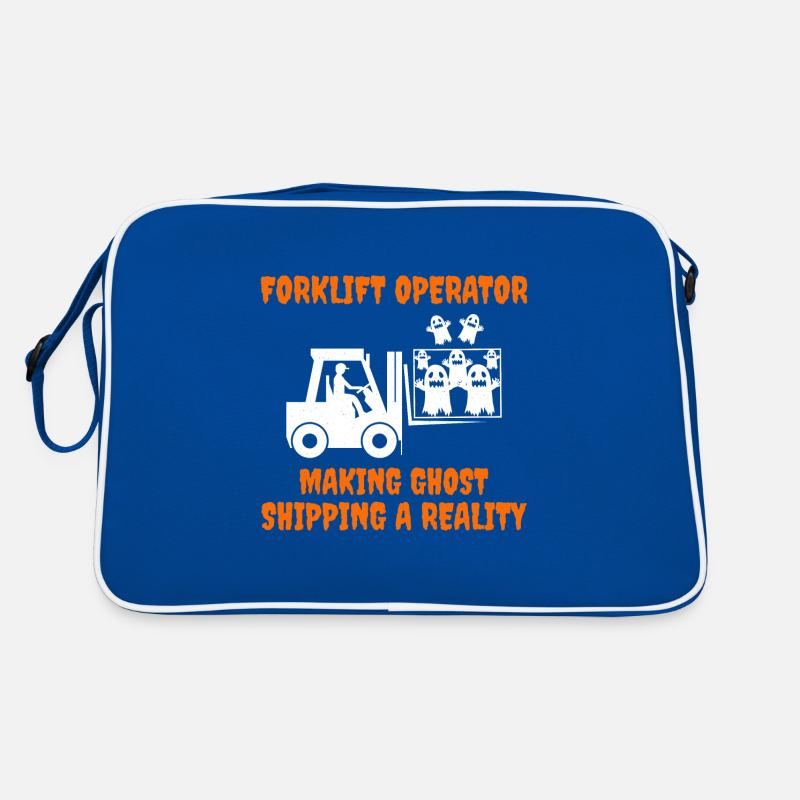 Halloween Ghost Forklift Operator Équipement lourd Sac Retro