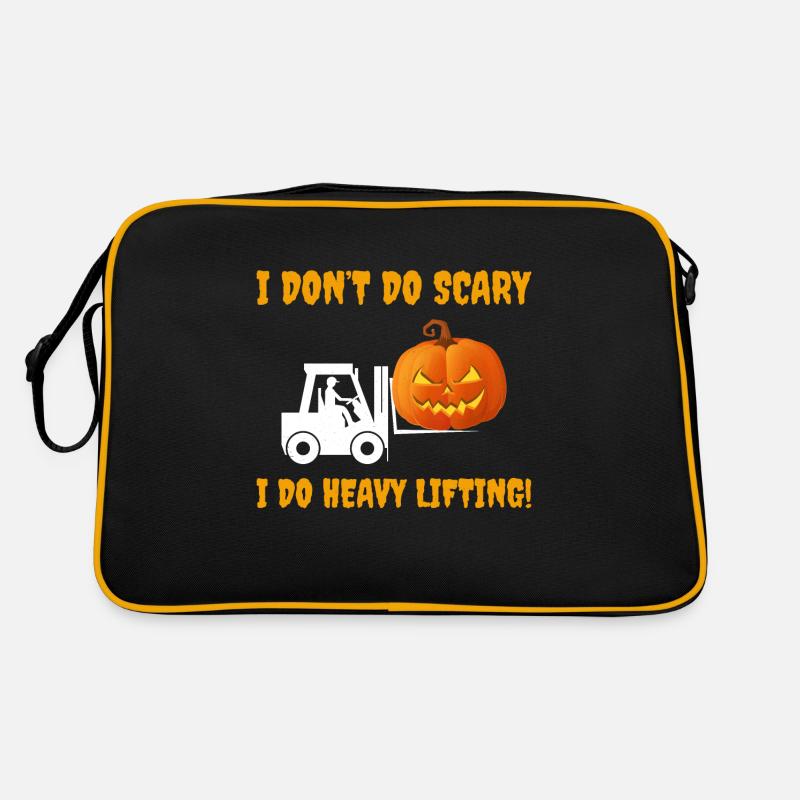 Halloween Ghost Forklift Operator Pumpkin Funny Retro Bag