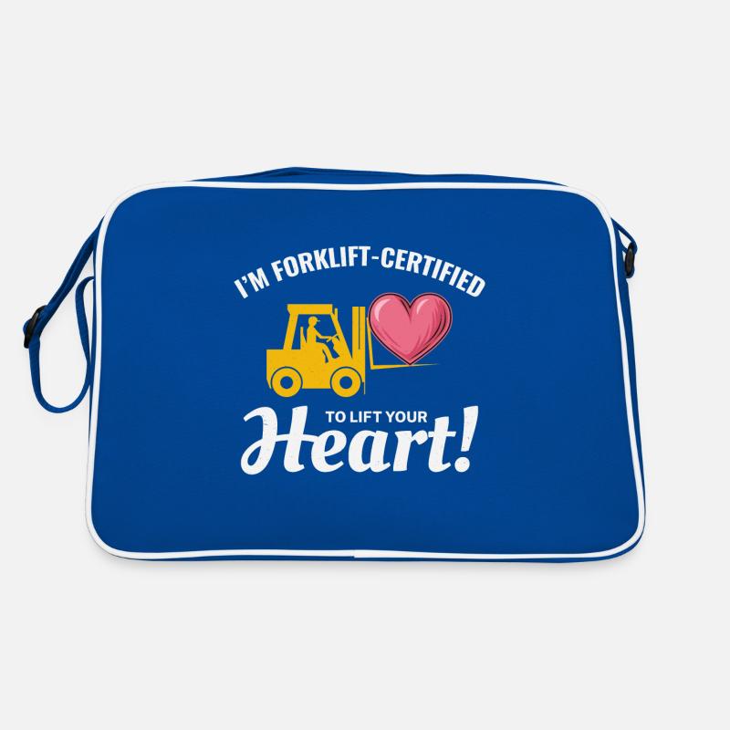 Forklift Operator Driver Valentine’s Day Funny Retro Bag