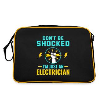 Électricien Humour Technicien électricien Ingénieur - Sac Retro - noir/or - Dos