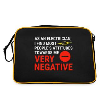 Électricien Humour Technicien électricien Ingénieur - Sac Retro - noir/or - Dos