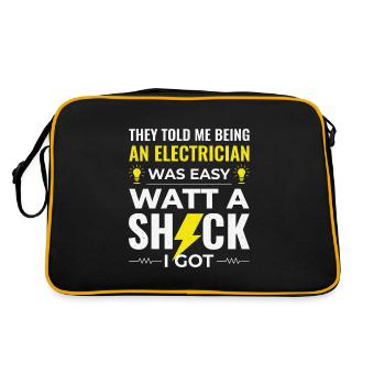 Électricien Humour Technicien électricien Ingénieur - Sac Retro - noir/or - Dos