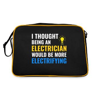 Électricien Humour Technicien électricien Ingénieur - Sac Retro - noir/or - Dos