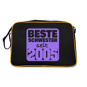 2005 - Retro Tasche - Schwarz/Gold - Hinten