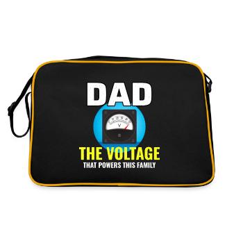 Électricien Papa Technicien électricien Ingénieur - Sac Retro - noir/or - Dos
