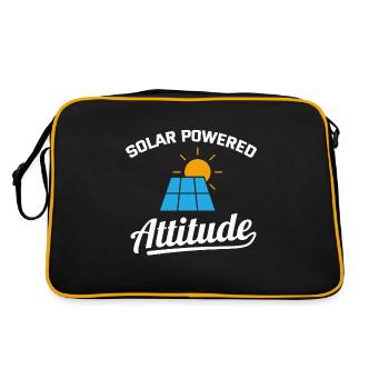 Elektriker: Solarbetriebene Einstellung - Retro Tasche - Schwarz/Gold - Hinten