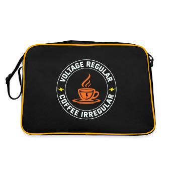 Electrician: Voltage Regular, Coffee Irregular - Retro Bag - black/gold - Back